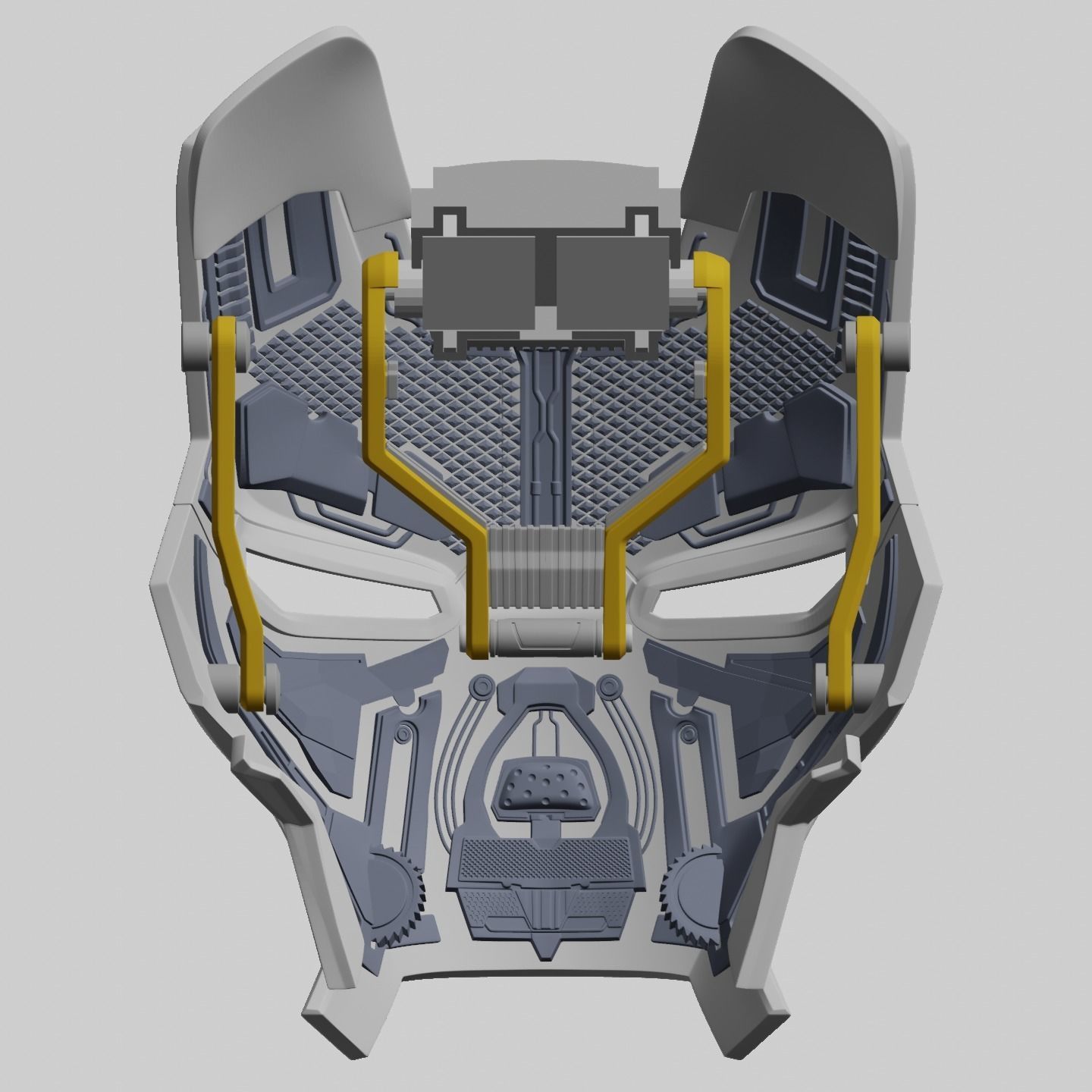 Ironman Mark 42 43 Helmet with Motorization 3D print model_17