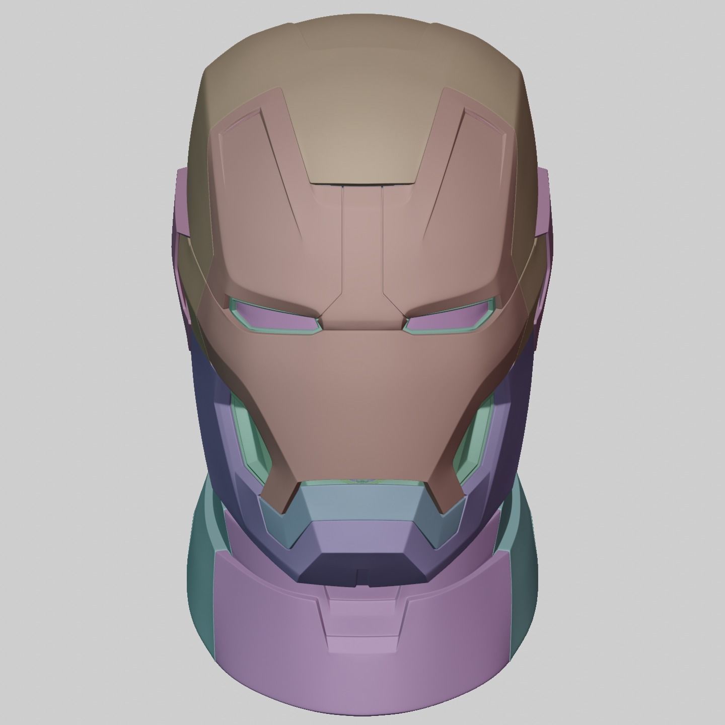 Ironman Mark 42 43 Helmet with Motorization 3D print model_20
