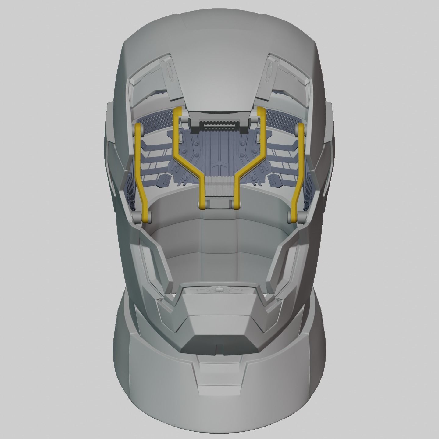 Ironman Mark 42 43 Helmet with Motorization 3D print model_18