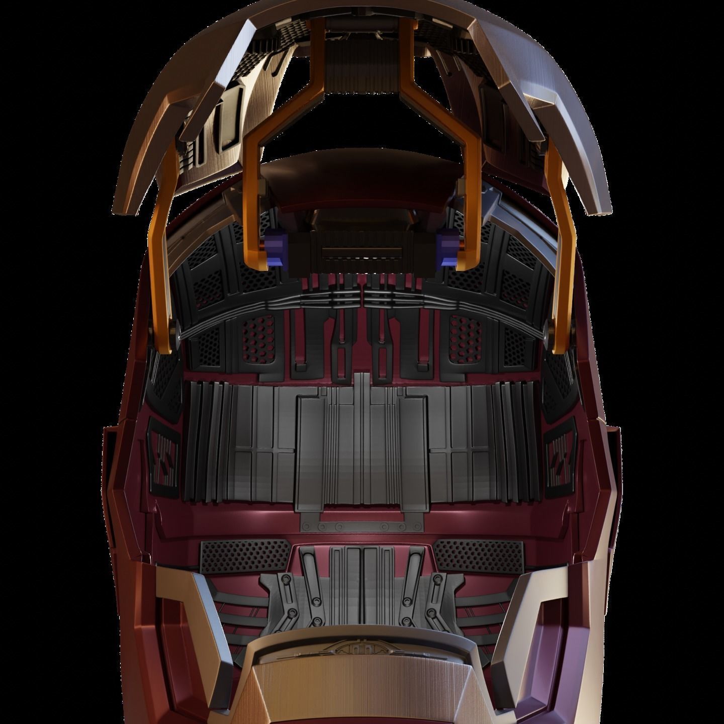 Ironman Mark 42 43 Helmet with Motorization 3D print model_12