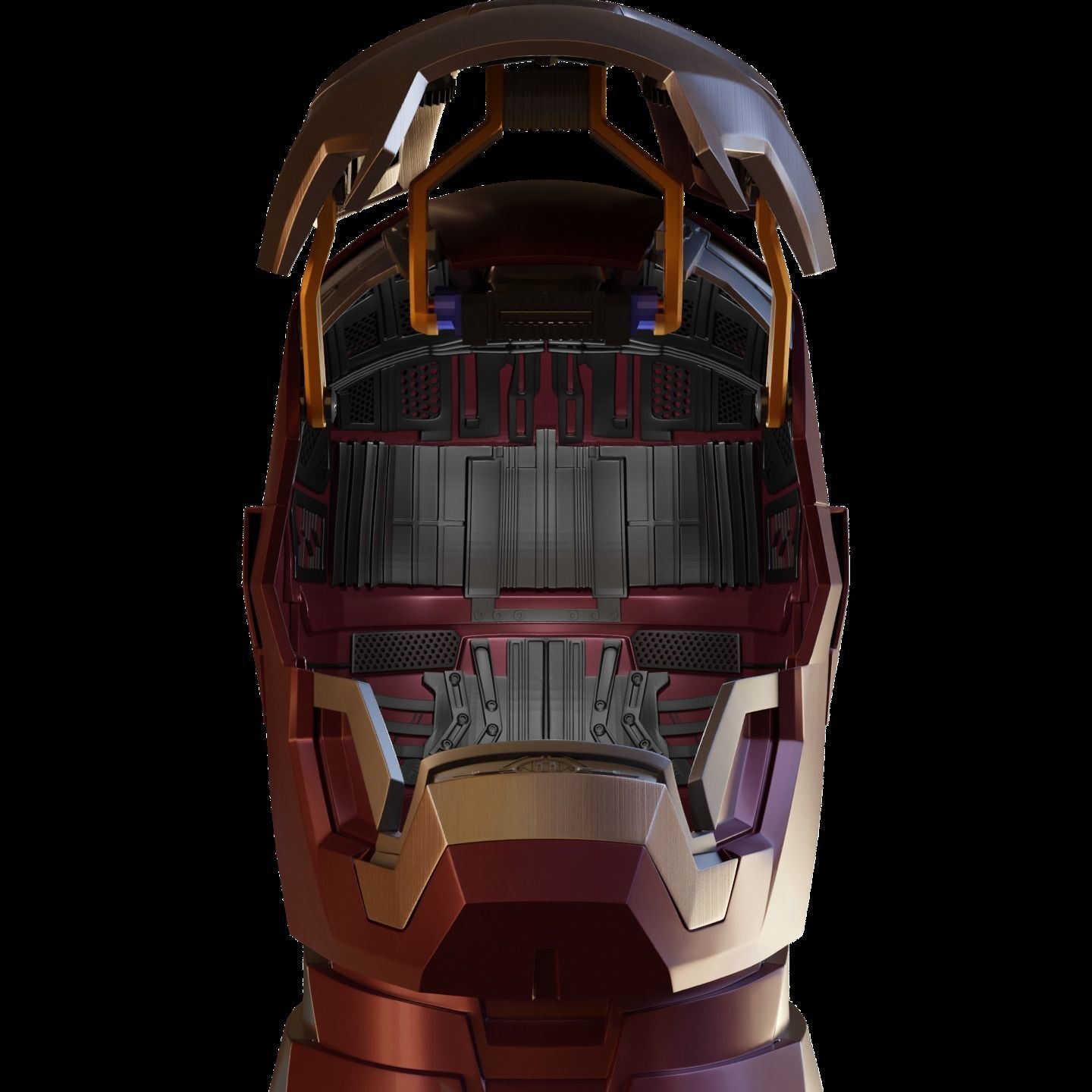 Ironman Mark 42 43 Helmet with Motorization 3D print model_1