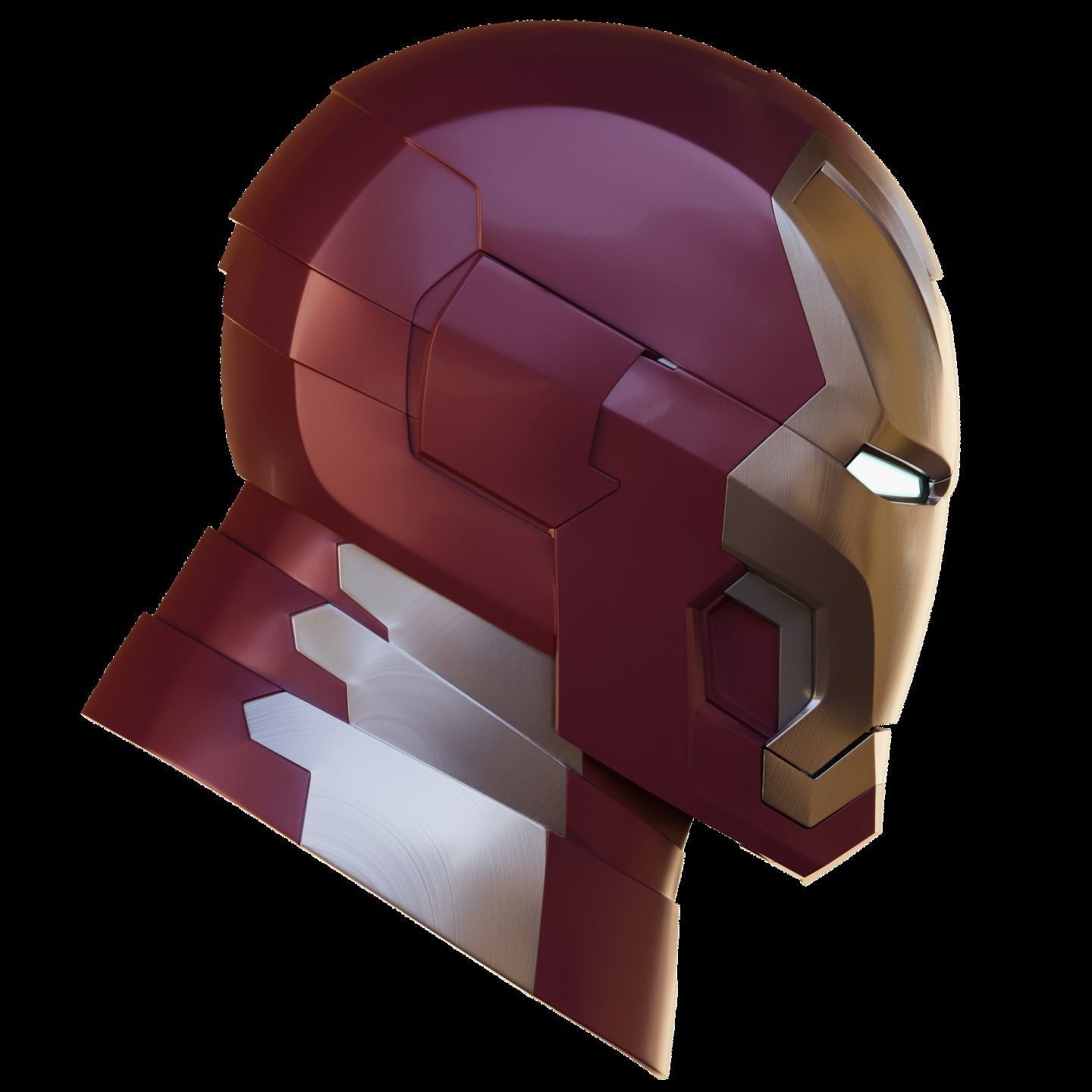 Ironman Mark 42 43 Helmet with Motorization 3D print model_10