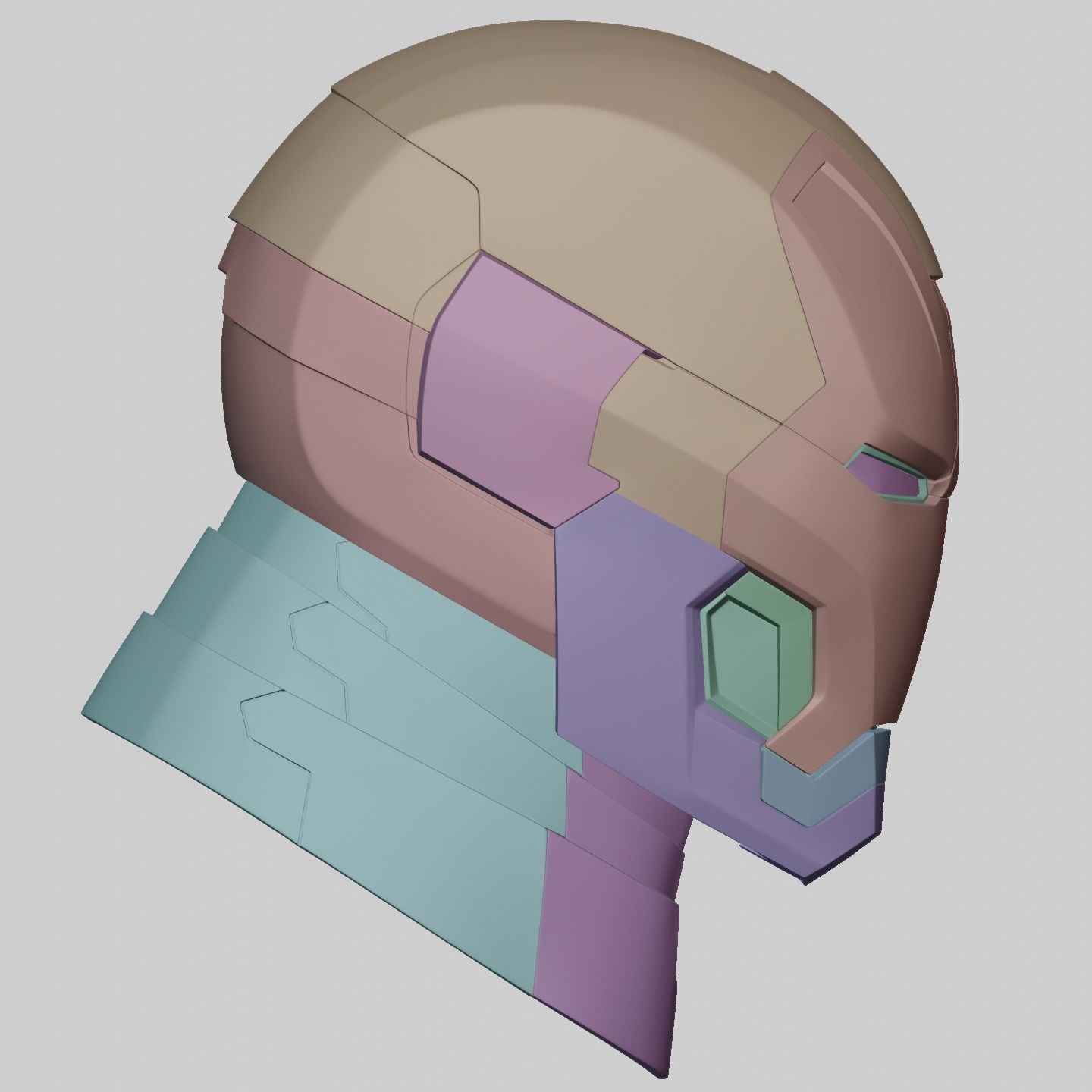 Ironman Mark 42 43 Helmet with Motorization 3D print model_22