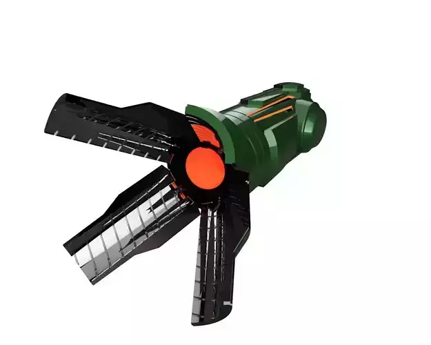 Metroid Prime 1 Arm Cannon with Missile Action 3D print model