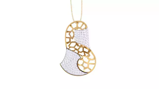 Women Pendant 3dm STL OBJ FBX Renders Details