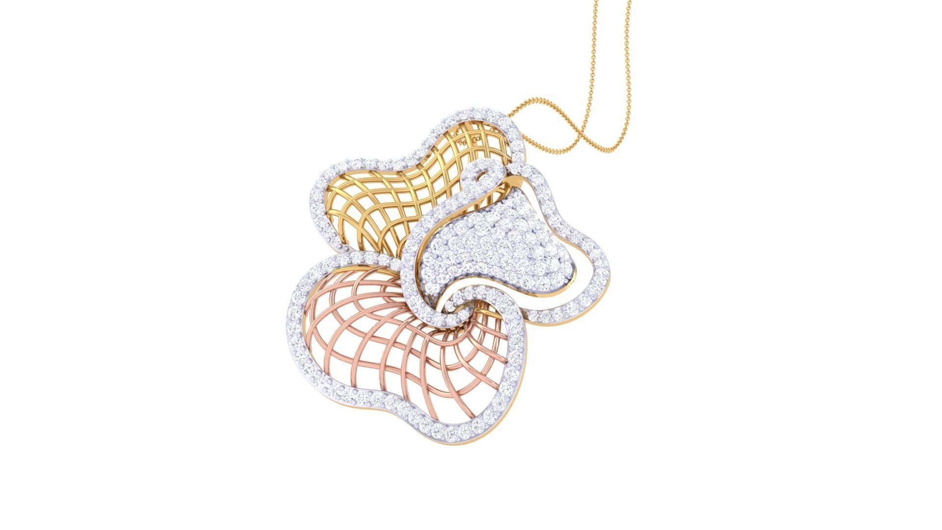 Women Pendant 3dm STL OBJ FBX Renders Details 3D print model_1