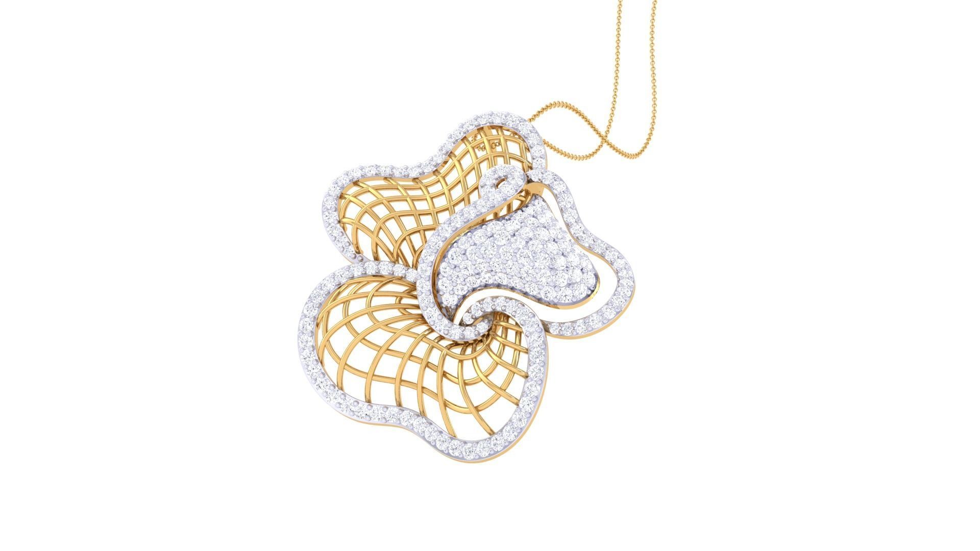 Women Pendant 3dm STL OBJ FBX Renders Details 3D print model_3