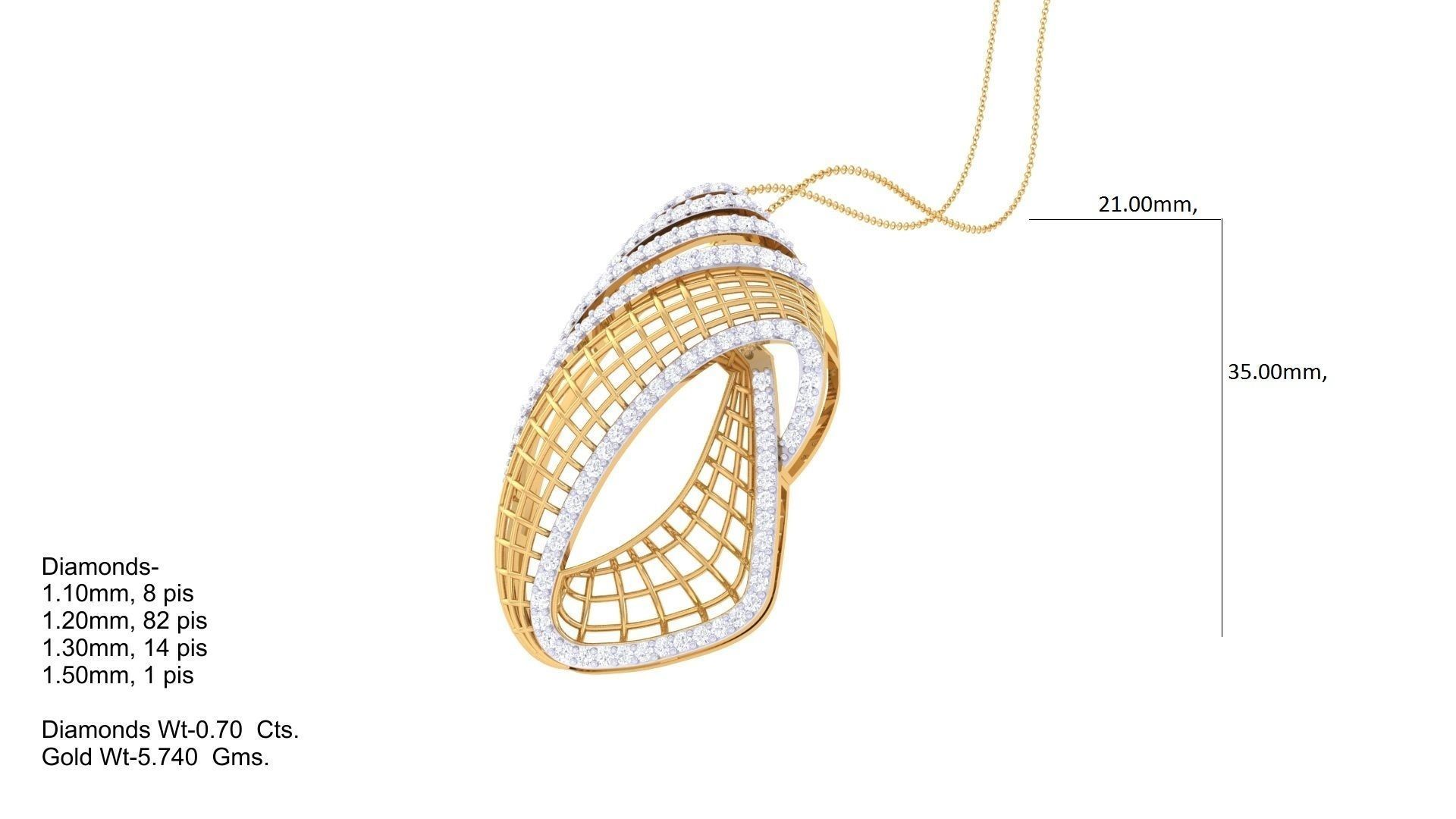 Women Pendant 3dm STL OBJ FBX Renders Details 3D print model_2