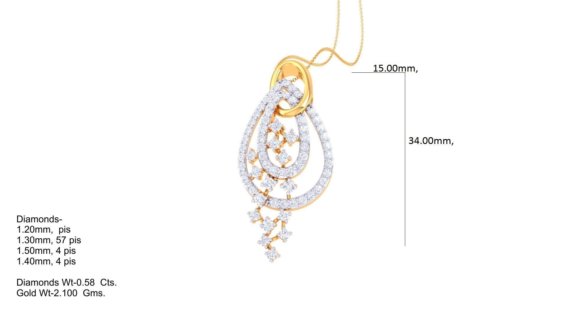Women Pendant 3dm STL OBJ FBX Renders Details 3D print model_2