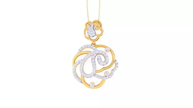 Women Pendant 3dm STL OBJ FBX Renders Details 3D print model