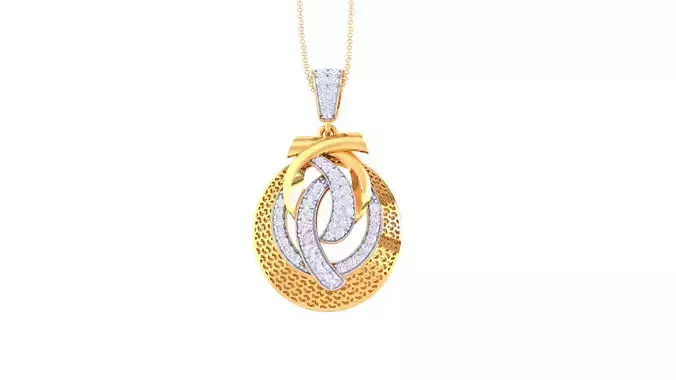 Women Pendant 3dm STL OBJ FBX Renders Details