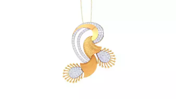 Women Pendant 3dm STL OBJ FBX Renders Details