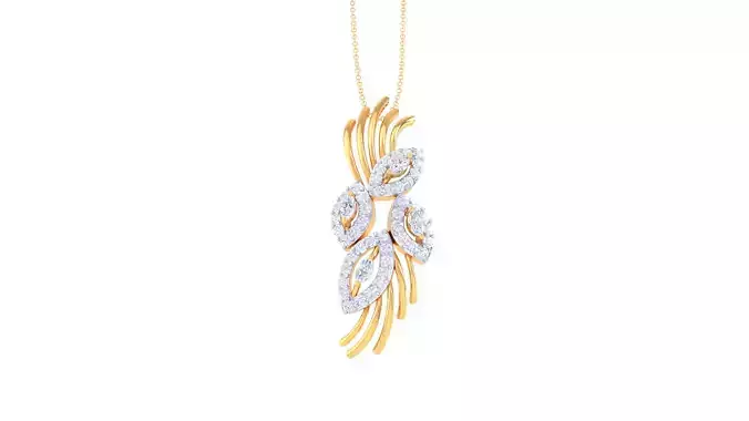 Women Pendant 3dm STL OBJ FBX Renders Details