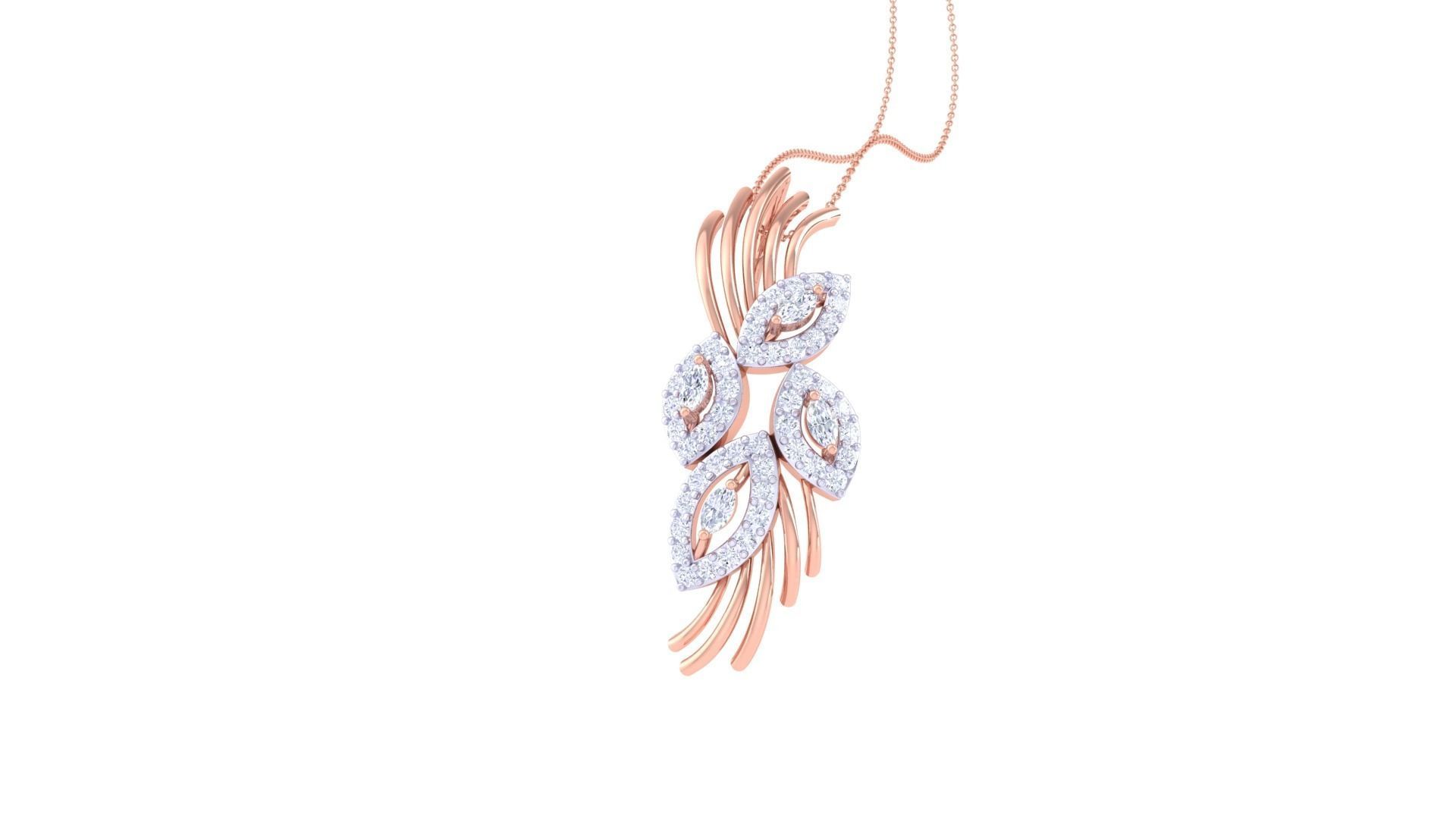 Women Pendant 3dm STL OBJ FBX Renders Details 3D print model_1