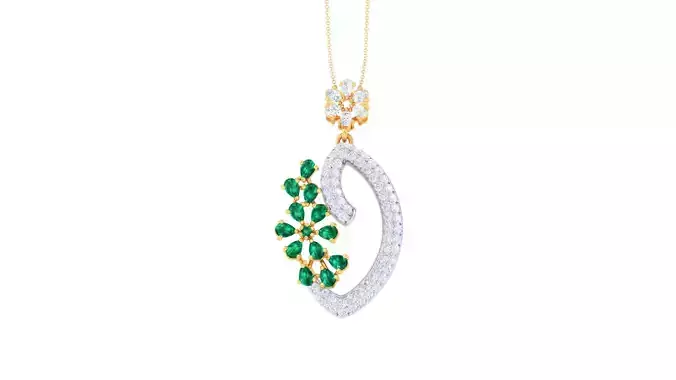 Women Pendant 3dm STL OBJ FBX Renders Details