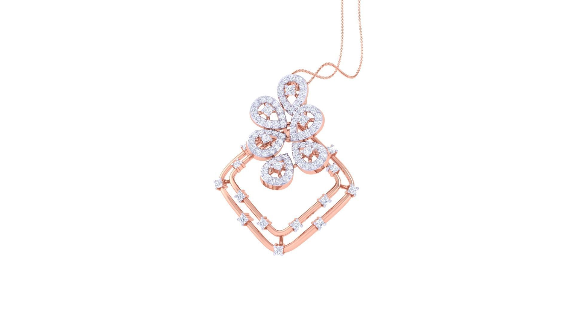 Women Pendant 3dm STL OBJ FBX Renders Details 3D print model_1