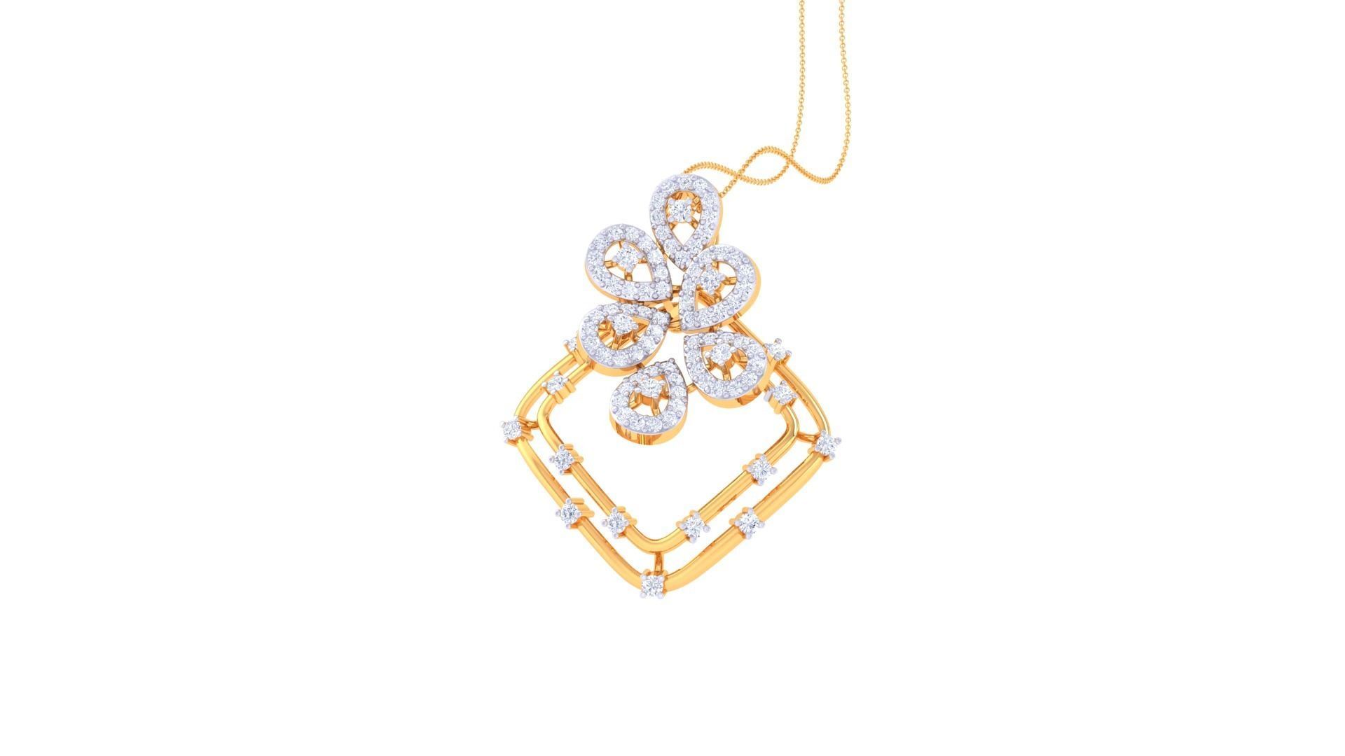 Women Pendant 3dm STL OBJ FBX Renders Details 3D print model_3