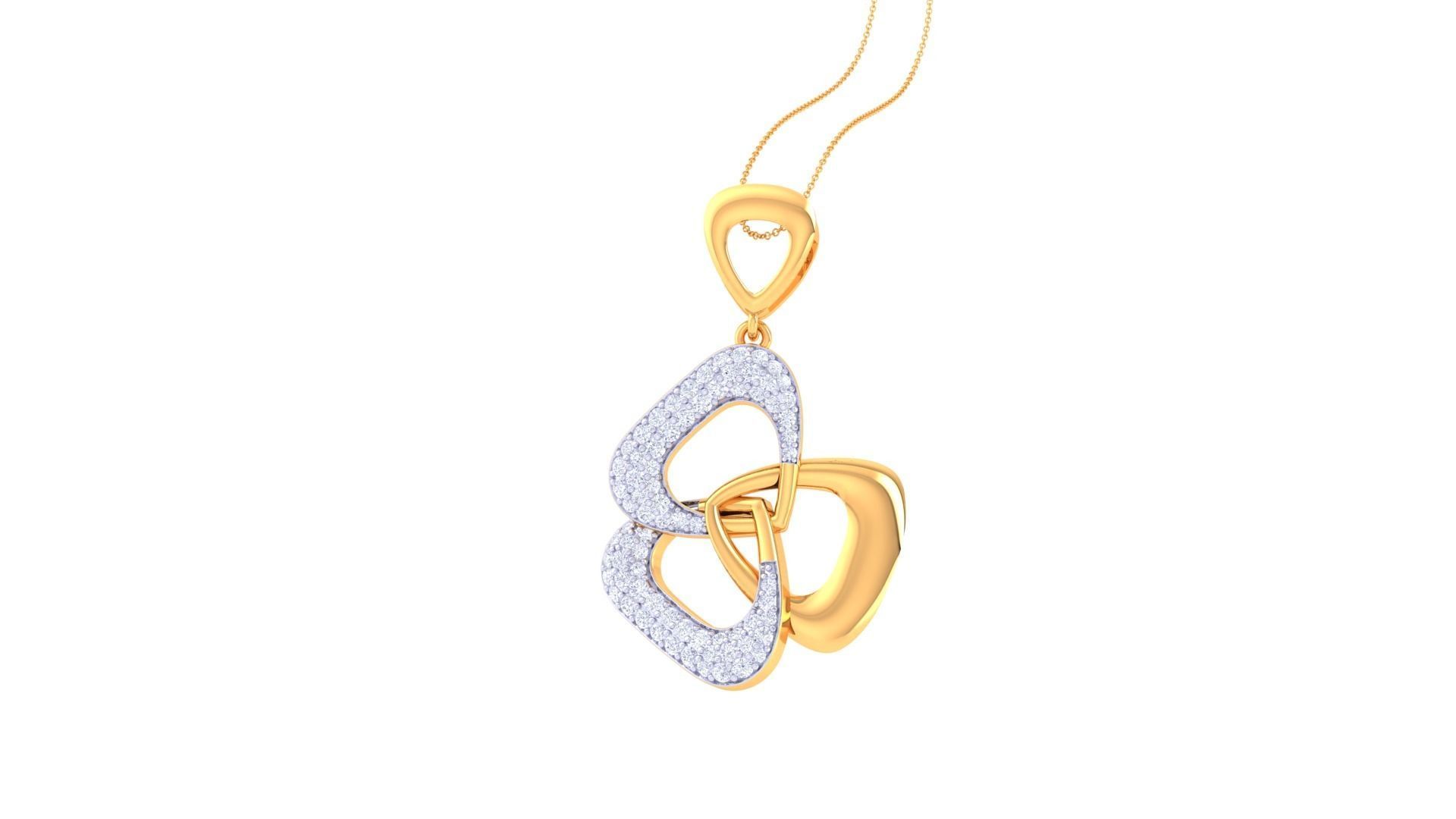 Women Pendant 3dm STL OBJ FBX Renders Details 3D print model_3