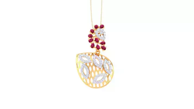 Women Pendant 3dm STL OBJ FBX Renders Details