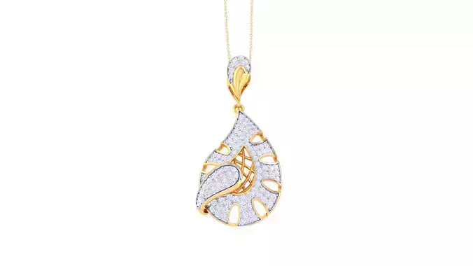 Women Pendant 3dm STL OBJ FBX Renders Details