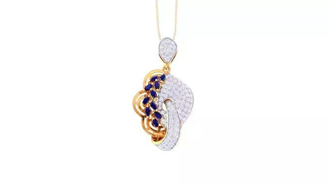 Women Pendant 3dm STL OBJ FBX Renders Details 3D print model