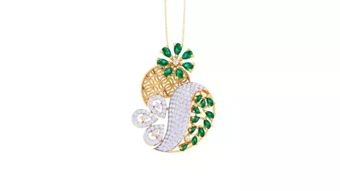 Women Pendant 3dm STL OBJ FBX Renders Details 3D print model