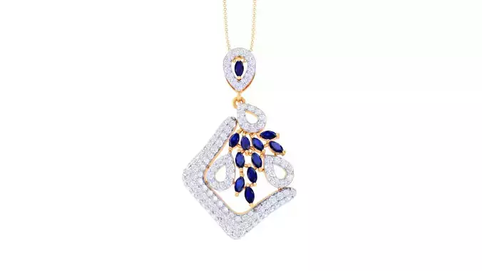 Women Pendant 3dm STL OBJ FBX Renders Details 3D print model