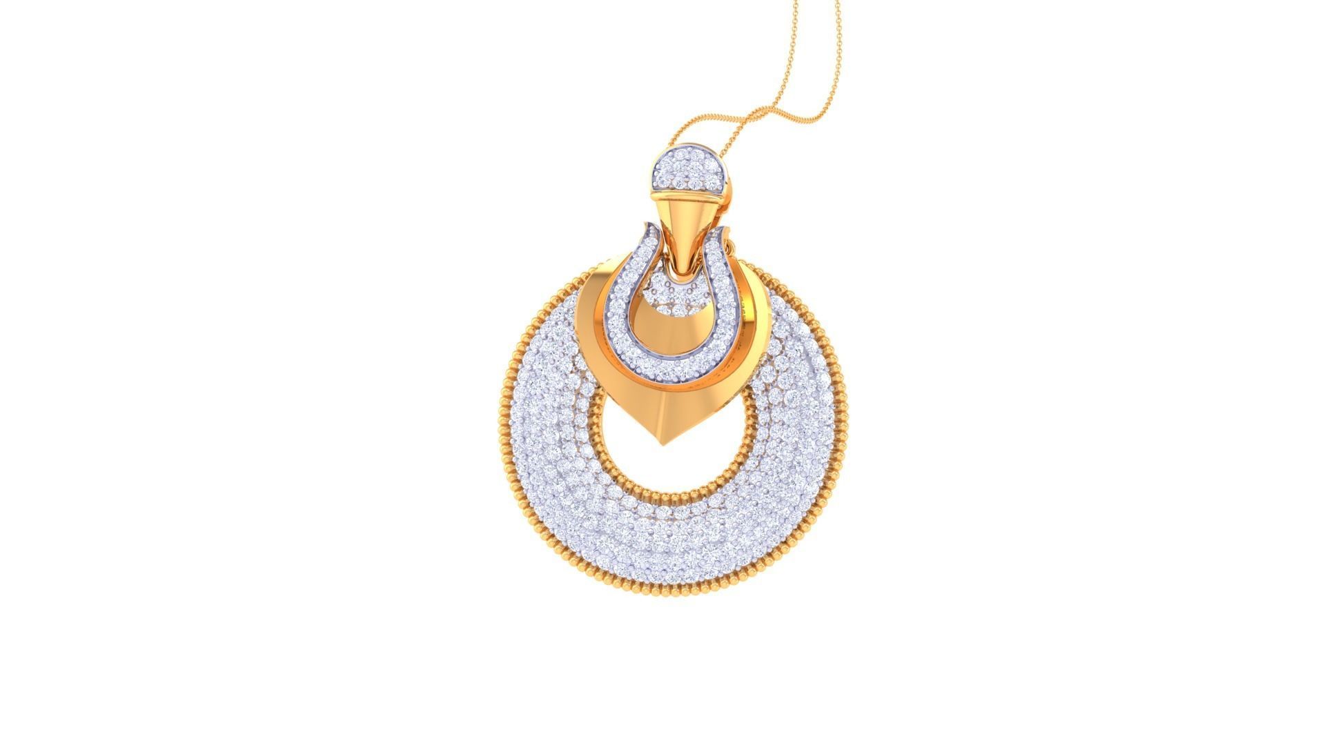 Women Pendant 3dm STL OBJ FBX Renders Details 3D print model_3