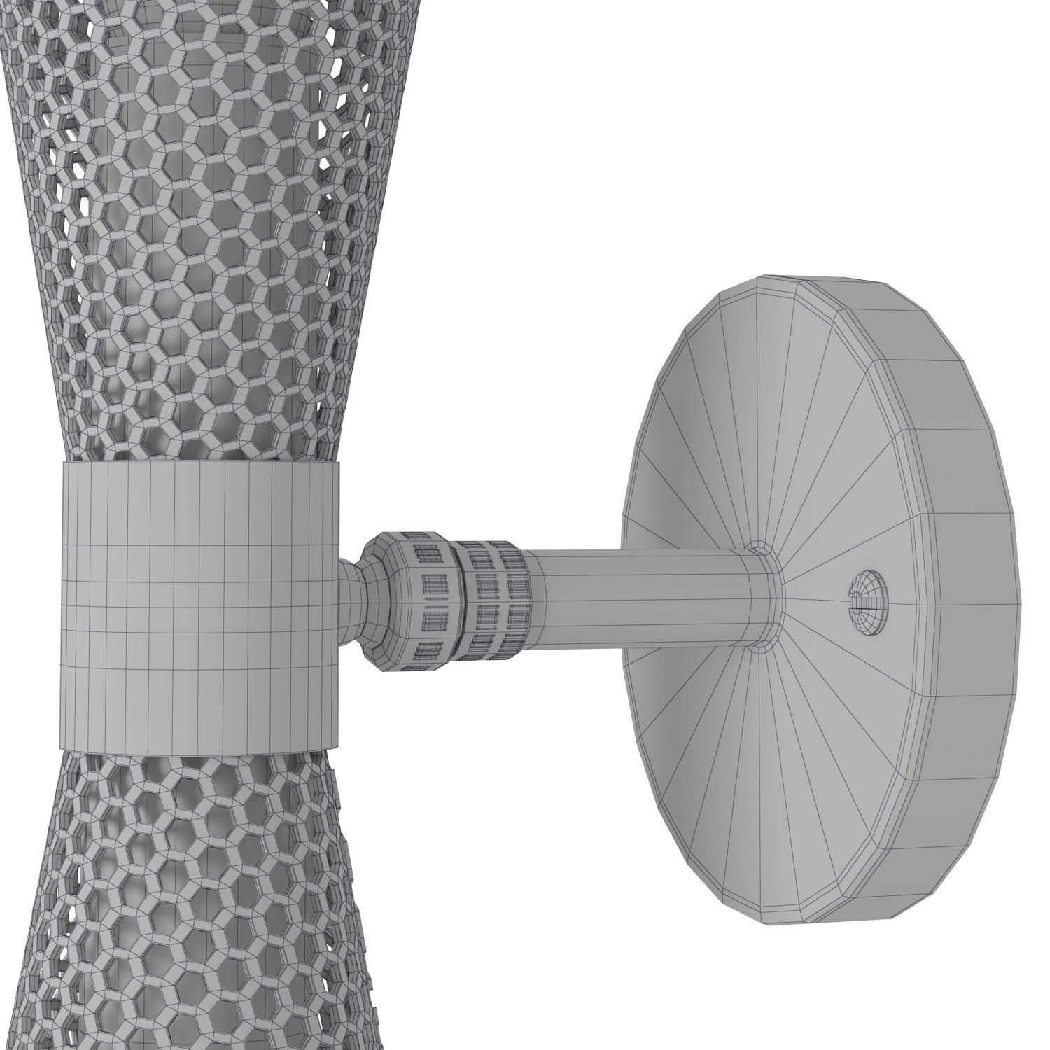 1stdibs Rewire Custom Brass Perforated Sconce 3D model_9