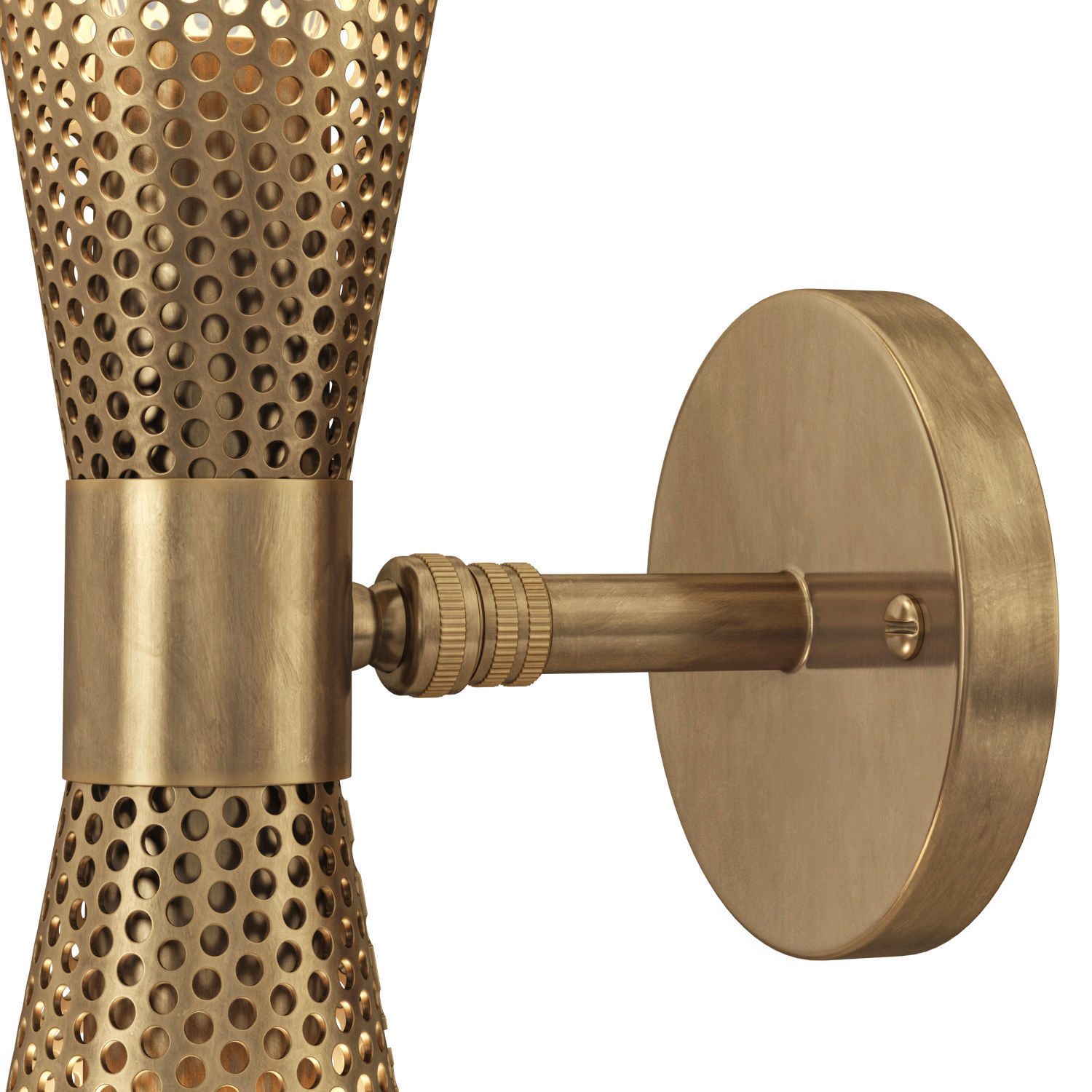 1stdibs Rewire Custom Brass Perforated Sconce 3D model_4