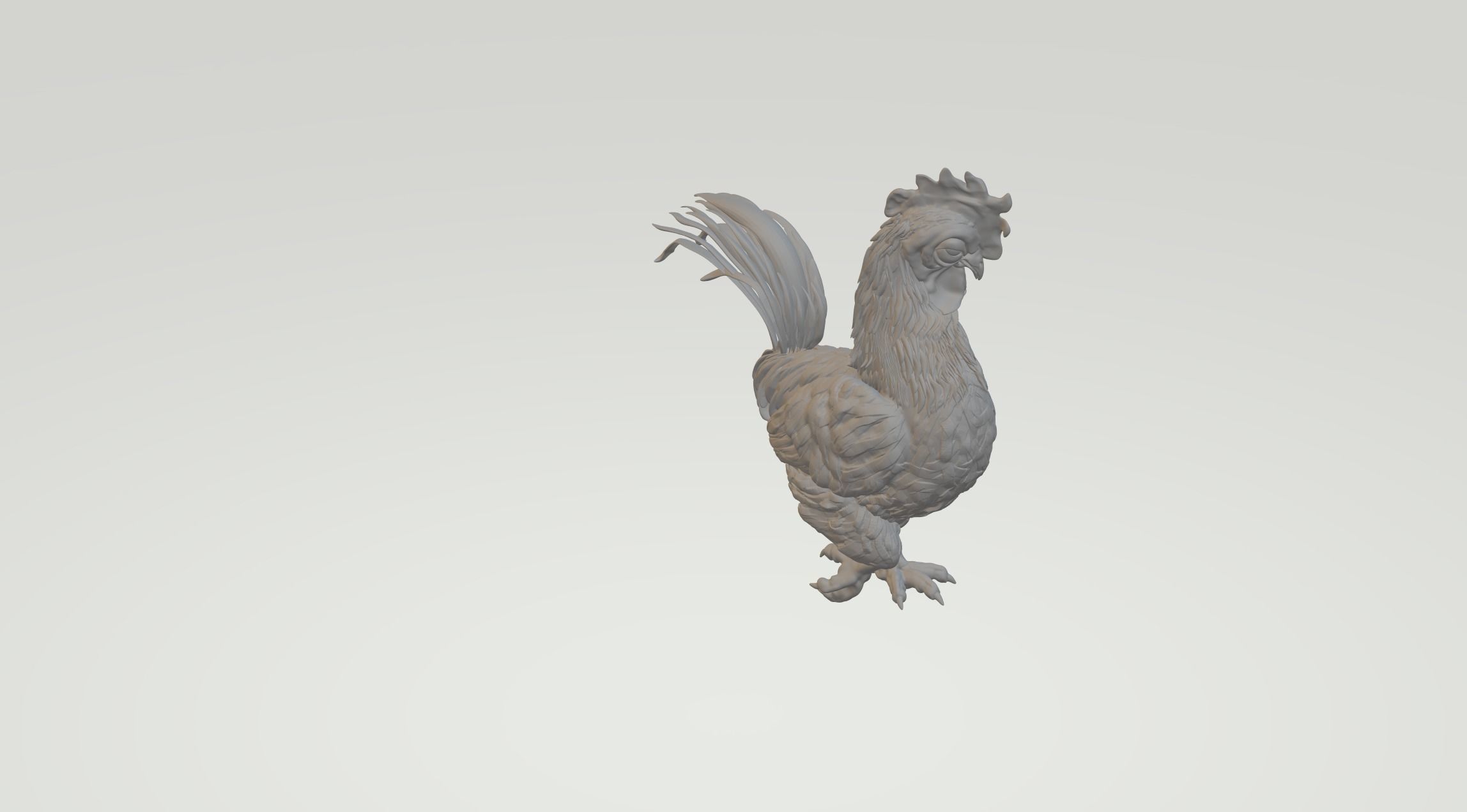 Rooster 3D print model_3