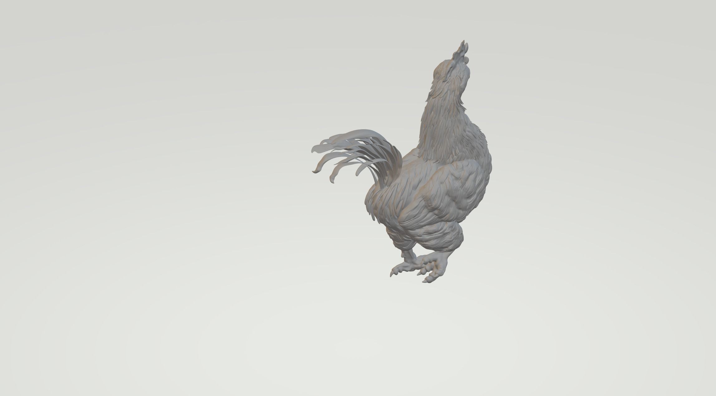 Rooster 3D print model_2