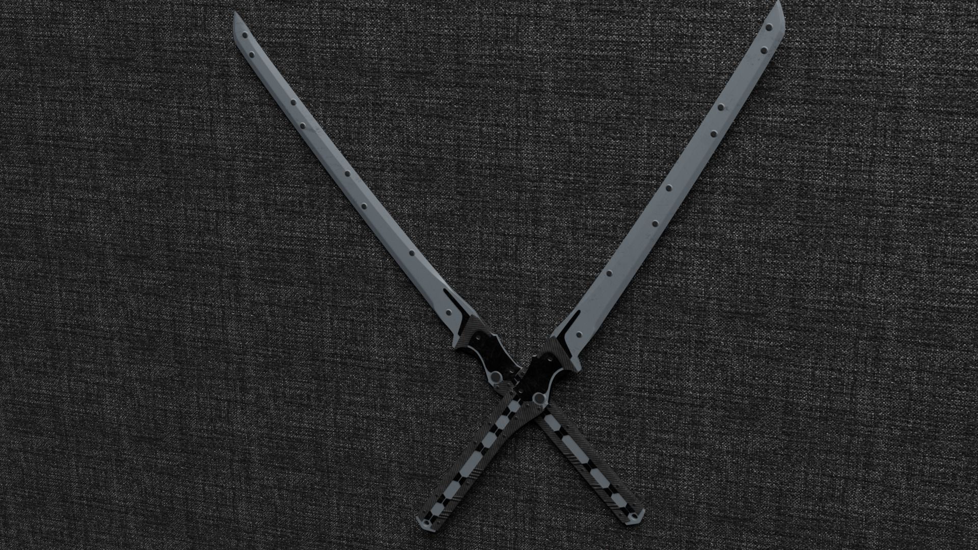 Raiden sword Low-poly 3D model_3