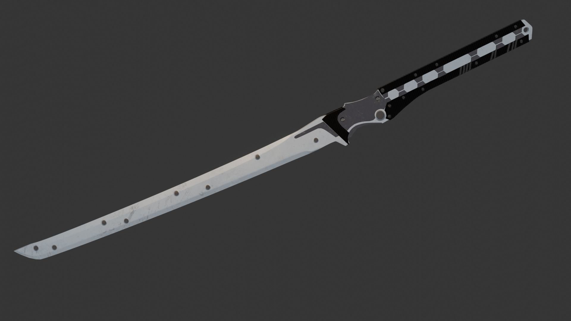 Raiden sword Low-poly 3D model_6