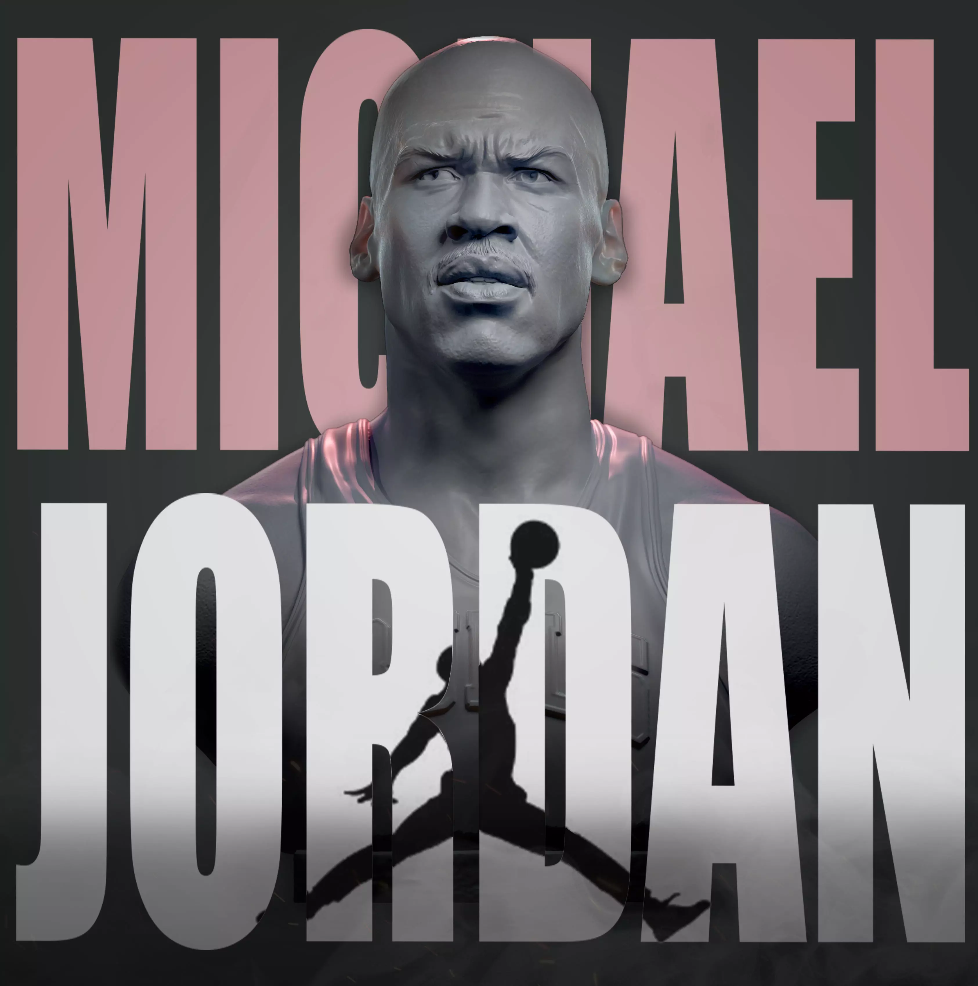 Michael Jordan 3D print model_0