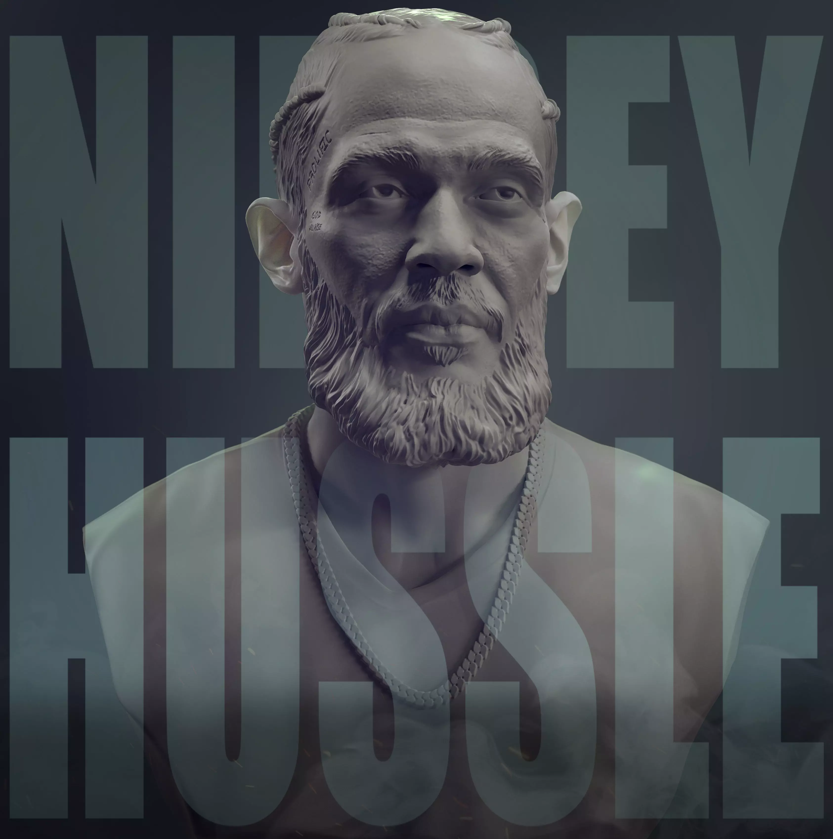 Nipsey Hussle 3D print model_0