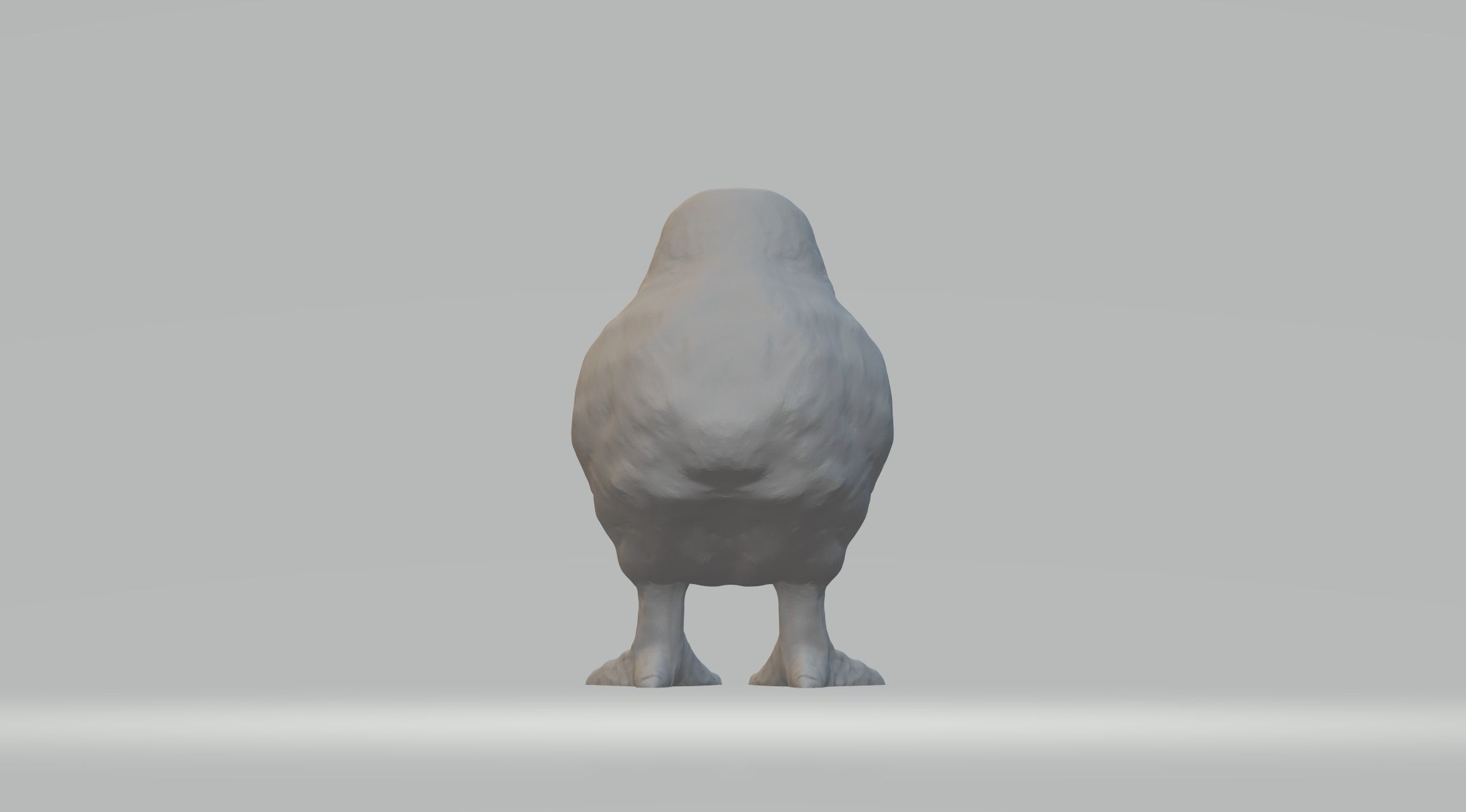 Chick bird 3D print model_3
