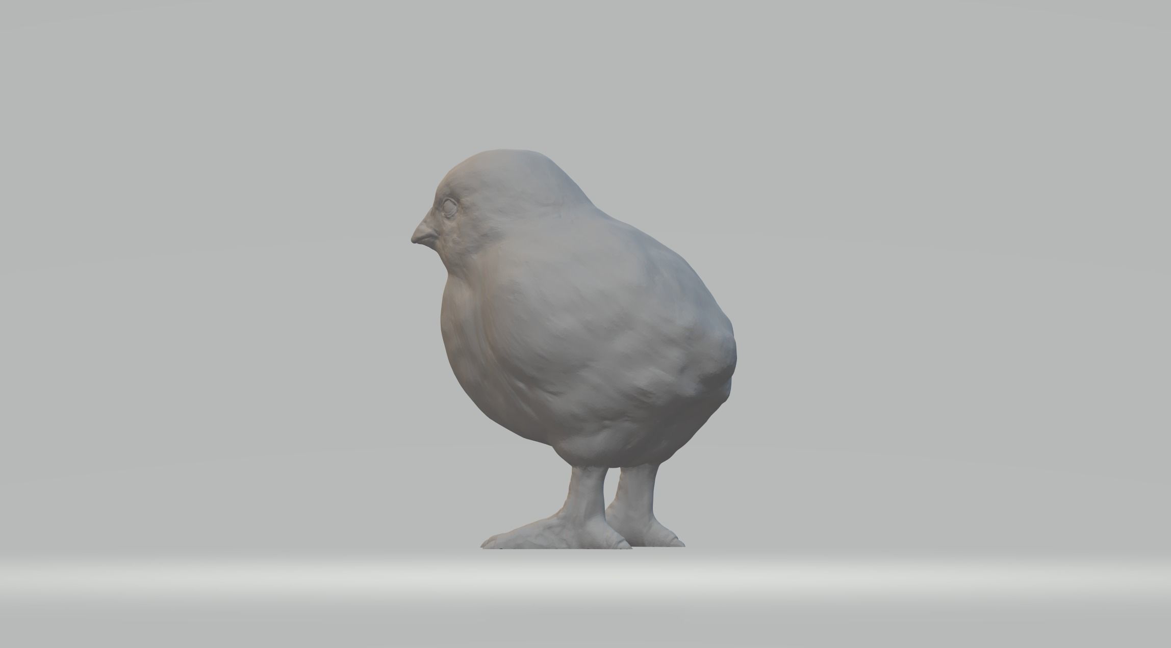 Chick bird 3D print model_2