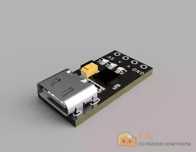 Nulsom NS-USB2UART04 3D model