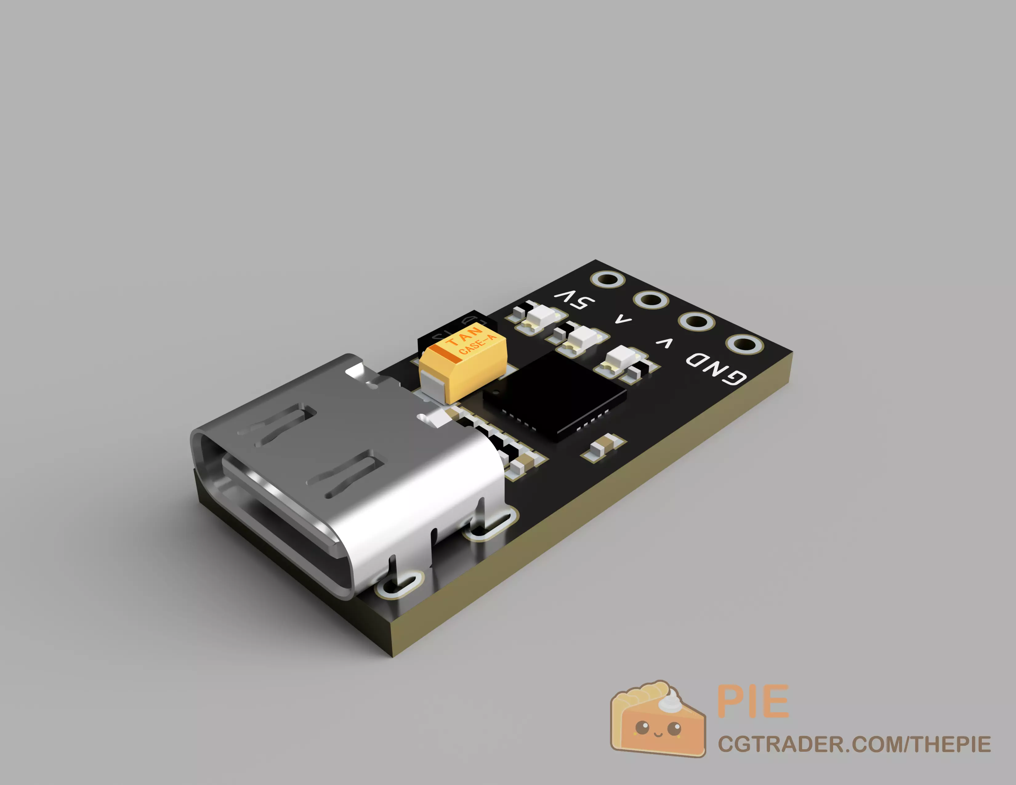 Nulsom NS-USB2UART04 3D model_0