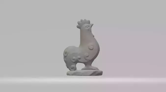 Rooster statue of
