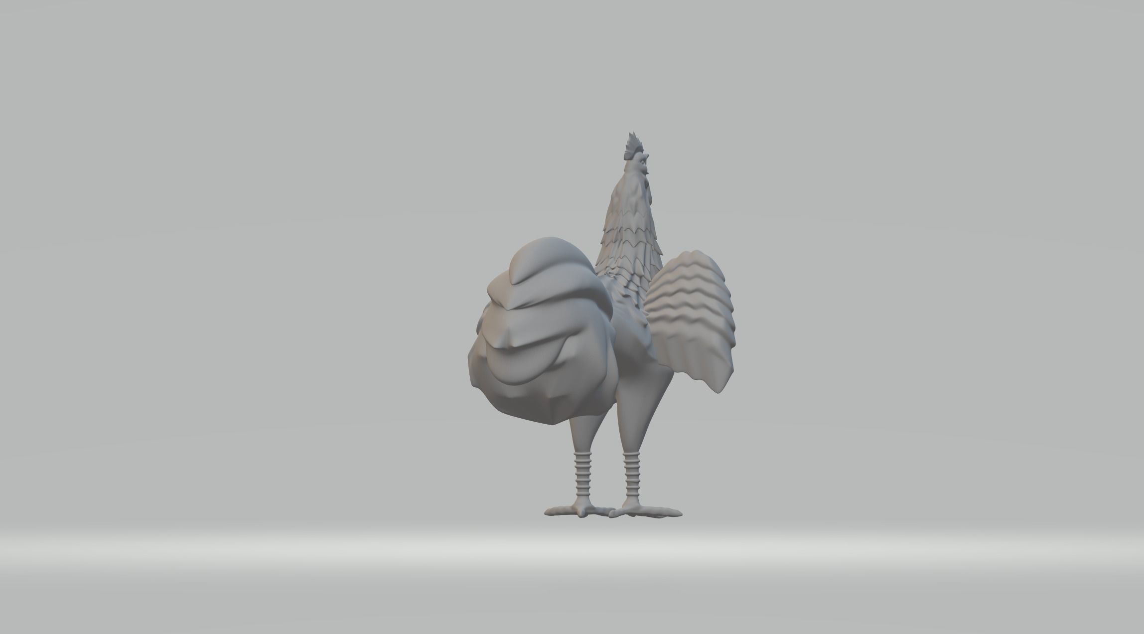 Rooster 3D print model_2