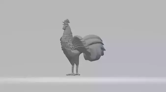 Rooster 3D print model