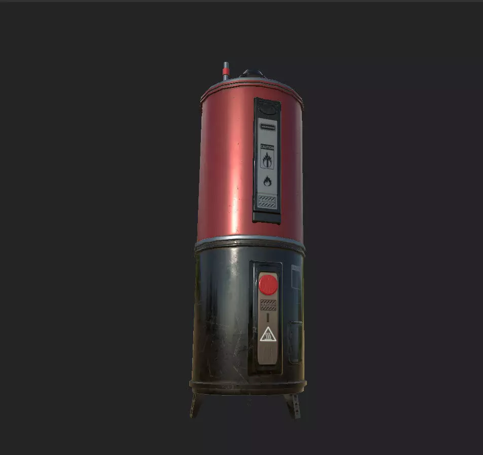 Geyser star wars water heater Low-poly 3D model