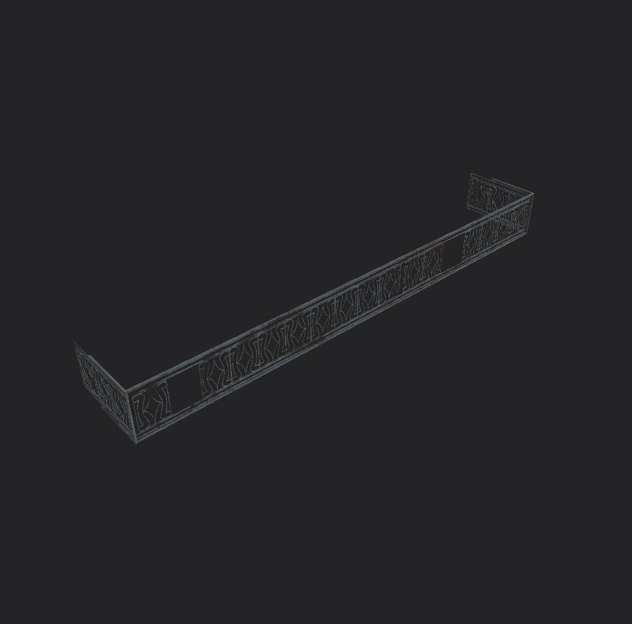 Grills and fences Low-poly 3D model_34