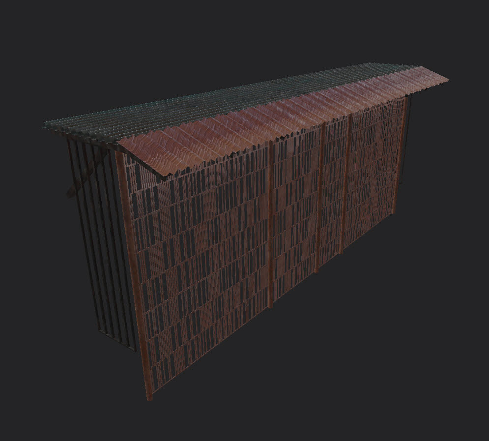 Grills and fences Low-poly 3D model_10