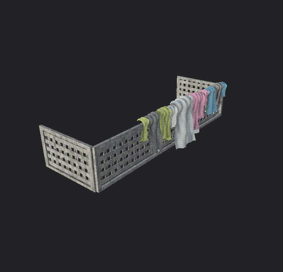 Grills and fences Low-poly 3D model_7