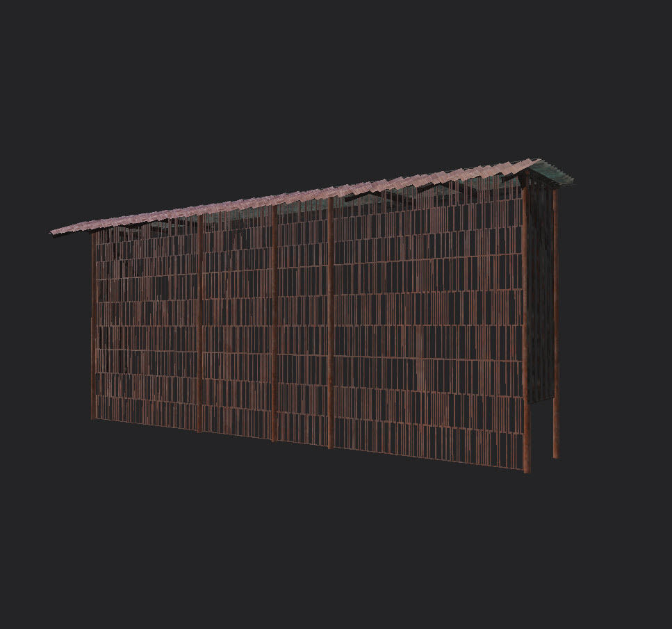 Grills and fences Low-poly 3D model_11