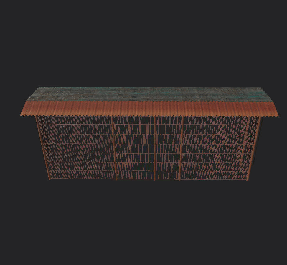 Grills and fences Low-poly 3D model_12