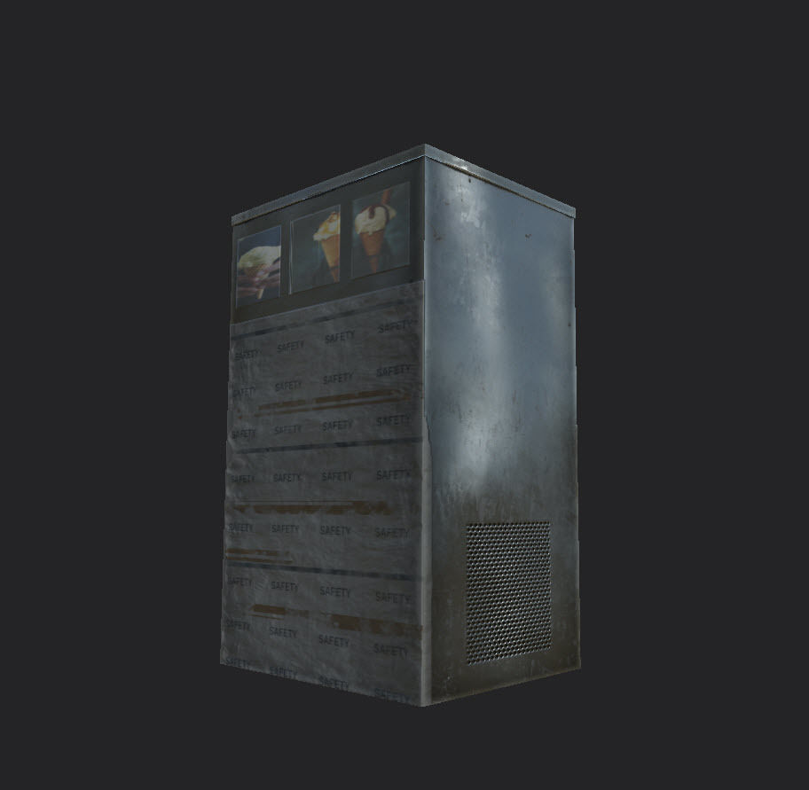 IceCream Dispenser Low-poly 3D model_2